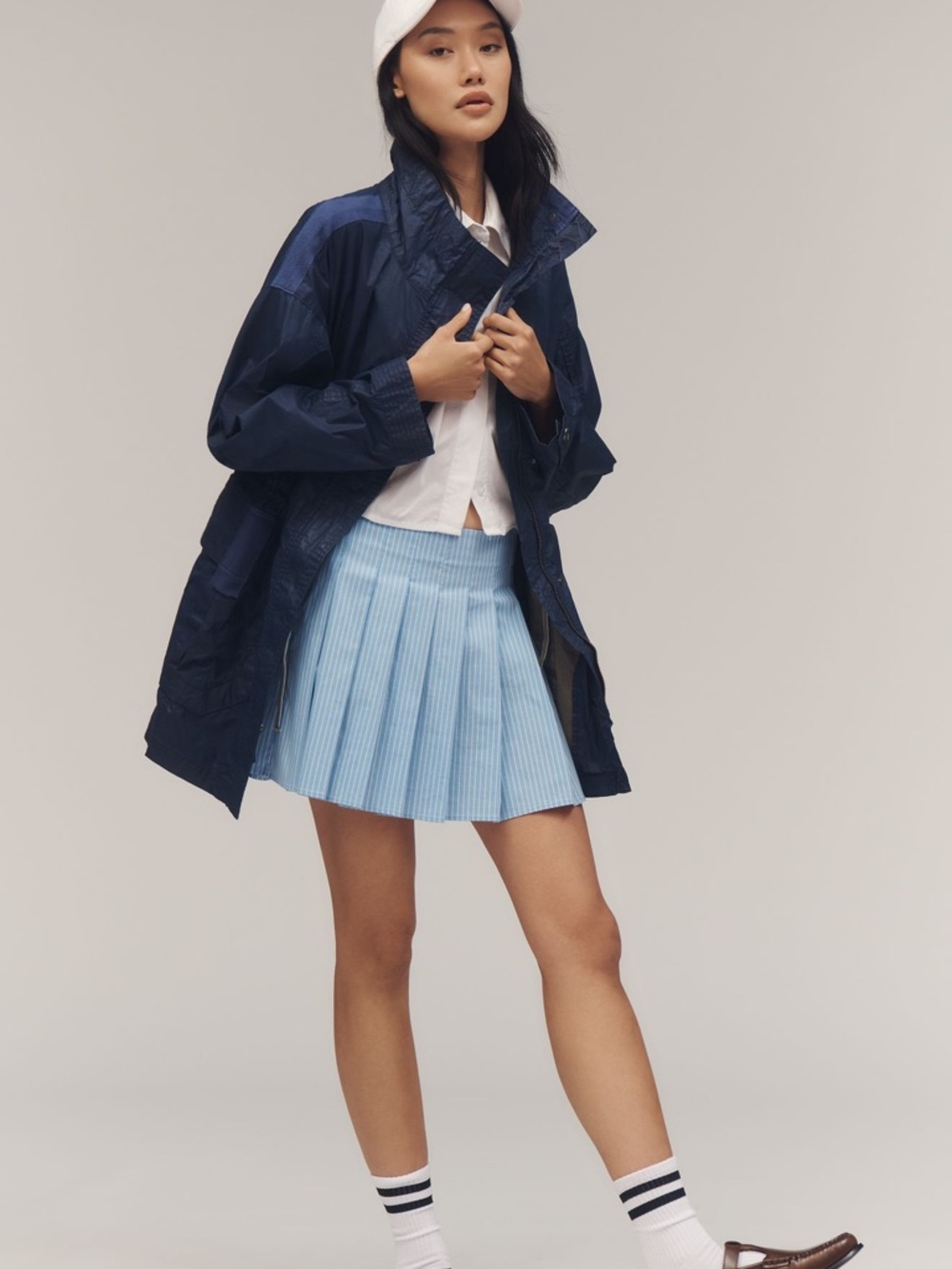 *Anthropologie Pilcro Waxed Cotton Utility Jacket in Navy